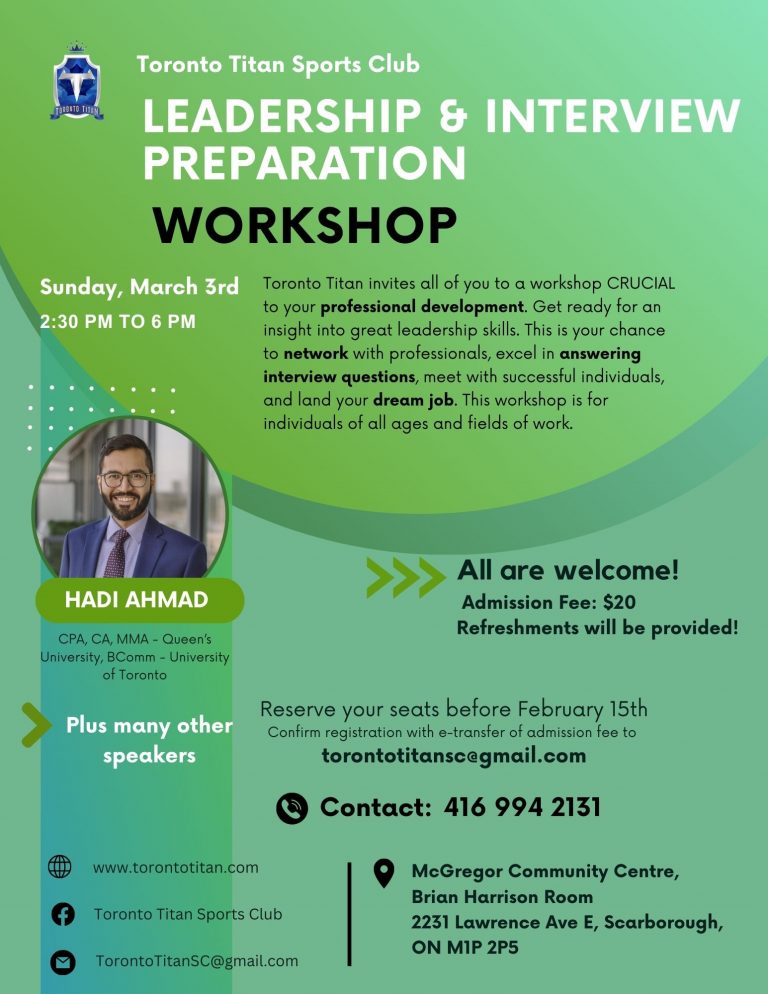 Leadership and Interview Preparation Workshop